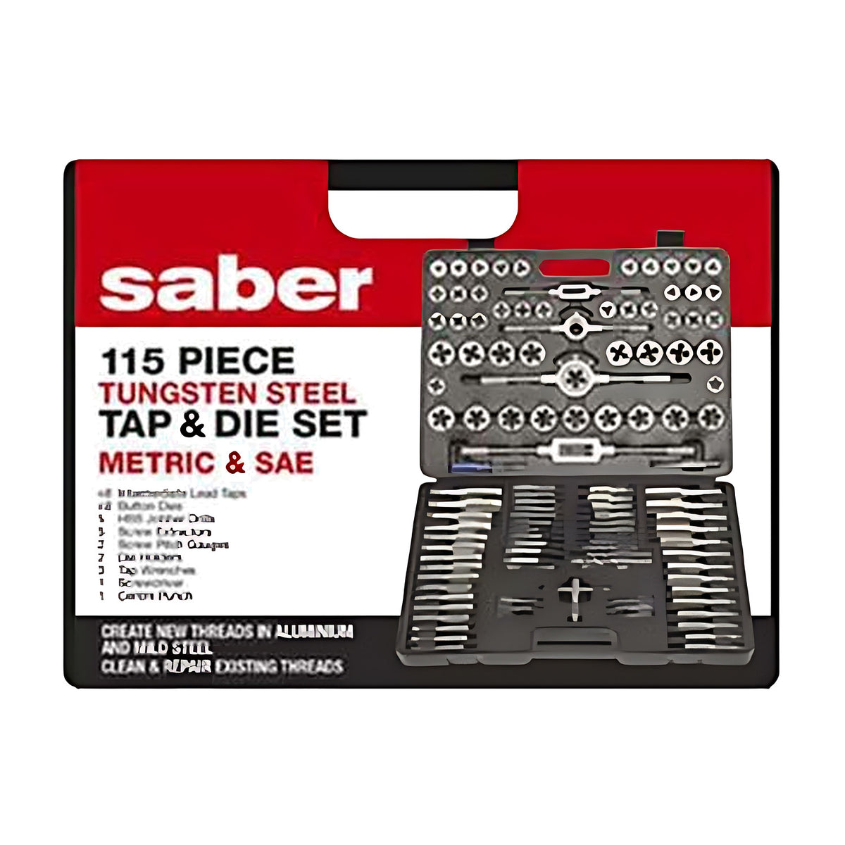 Saber 50-S1 S1 Tap and Die Set - Metric and SAE - 8050-S1