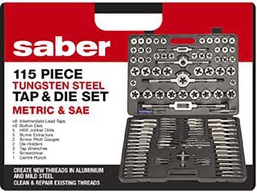 Saber 50-S1 S1 Tap and Die Set - Metric and SAE - 8050-S1 - AIMS Industrial Supplies