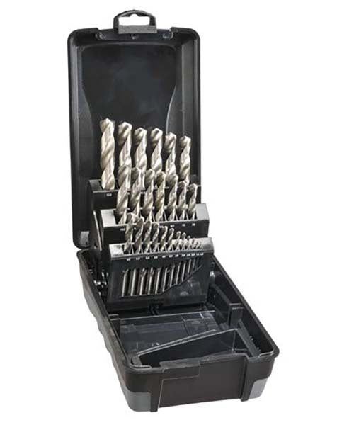Saber 8002-M3 Bright HSS Jobber Drill Set - ABS Plastic, 25 Pieces1