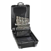 Saber 8003-F2 HSS Bright Finish Jobber Drill Set 1/16 - 3/8", 21pieces - ABS - AIMS Industrial Supplies
