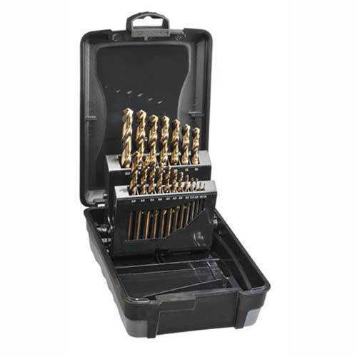 Saber 8012-M2 HSS-Co5 (Cobalt) Jobber Drill Set 1 - 10mm, 19pieces - ABS - AIMS Industrial Supplies