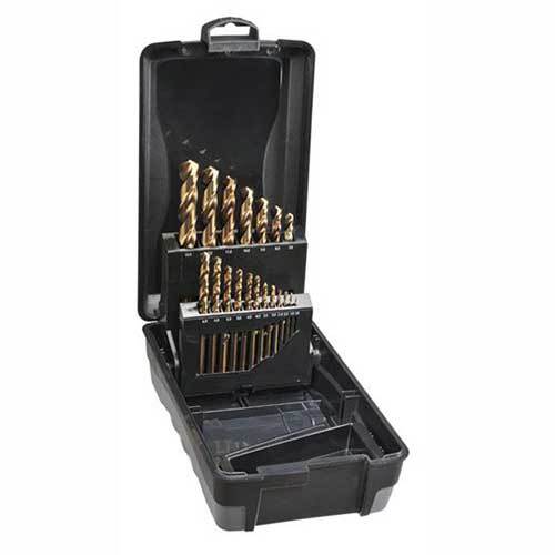Saber 8012-M5 HSS-Co5 (Cobalt) Jobber Drill Set 1 - 6.5mm, 19pieces - ABS - AIMS Industrial Supplies