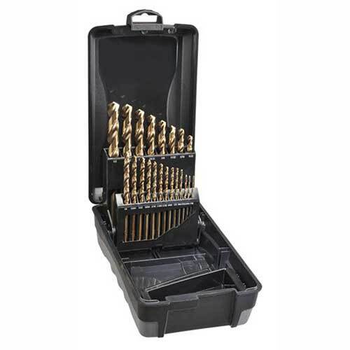 Saber 8013-F5 HSS-Co5 (Cobalt) Jobber Drill Set 1/16 - 1/4", 21pieces - ABS - AIMS Industrial Supplies