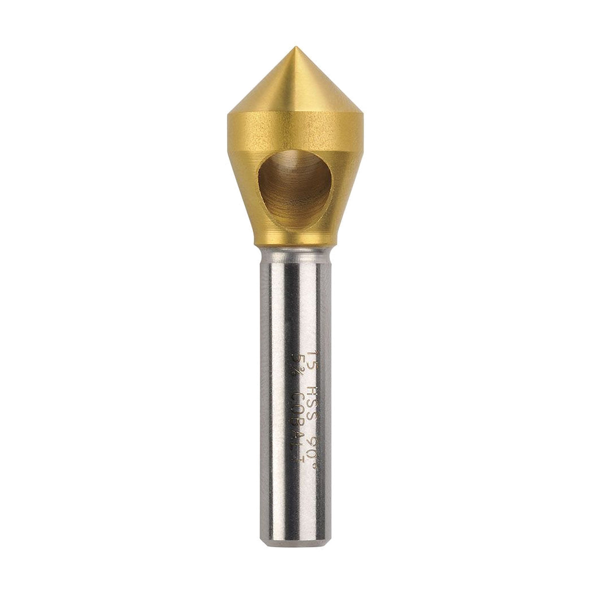 Saber Countersink Cross Hole HSS - Co5 TiN Coated 90°