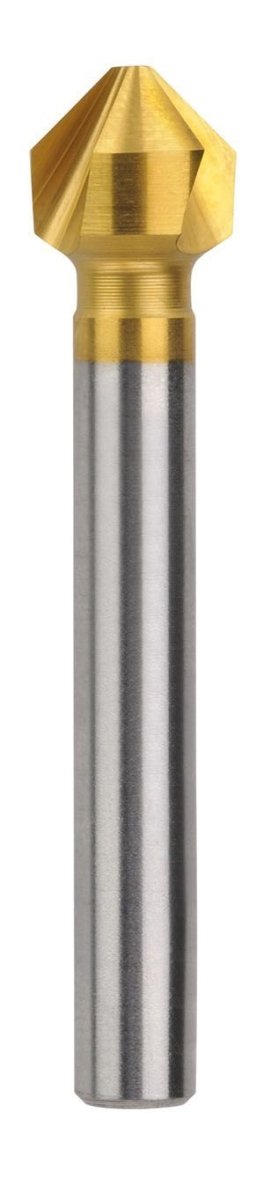 Saber Countersink Triple Flute HSS - Co5 TiN Coated 90° - AIMS Industrial Supplies