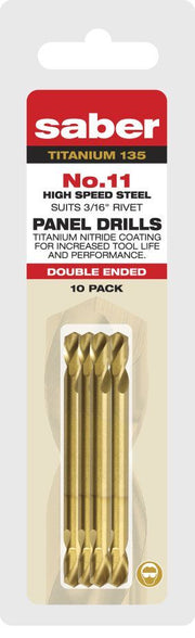 Saber Double Ended Panel Drill Bit - Clam Shell - AIMS Industrial Supplies