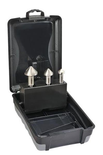 Saber HSS Countersink Triple Flute 90° Bright Hex Shank Set - 8033 - S1 - AIMS Industrial Supplies