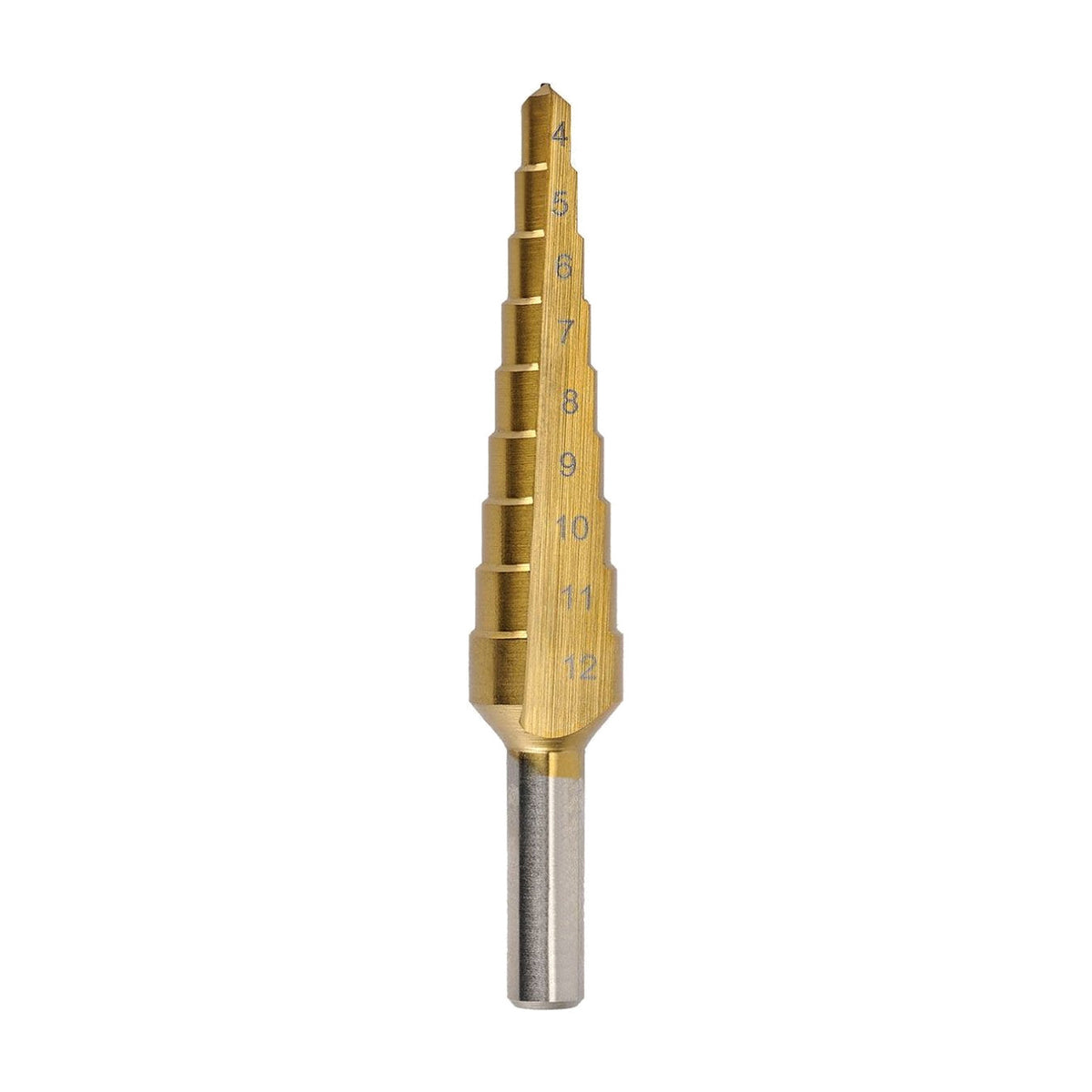 Saber HSS Straight Flute TiN Coated Step Drill - Metric