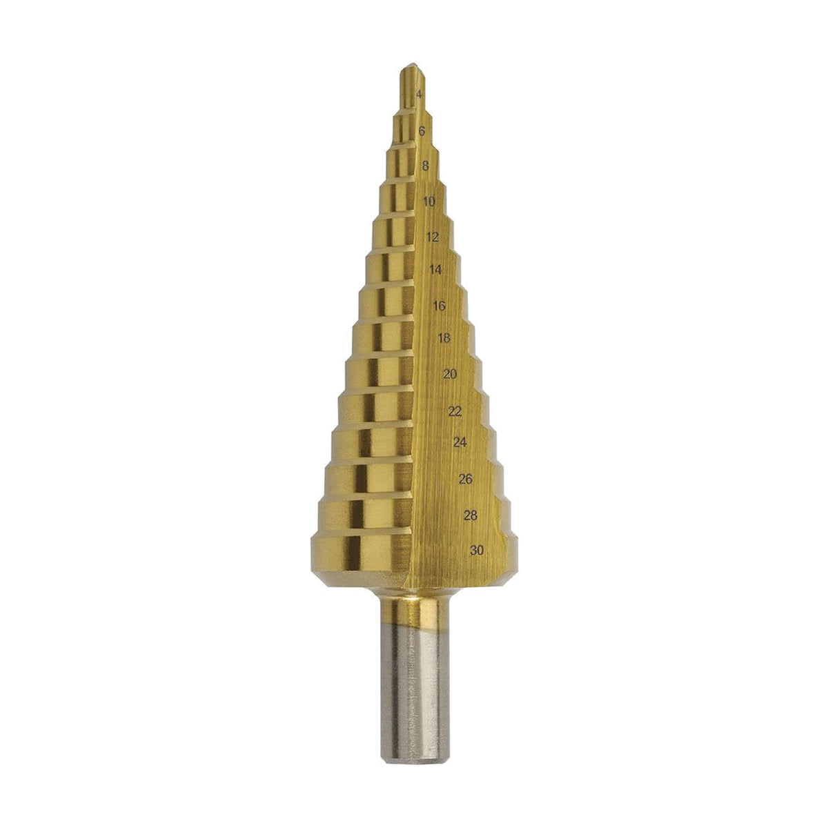 Saber HSS Straight Flute TiN Coated Step Drill - Metric