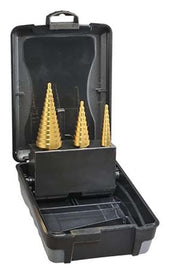 Saber HSS TiN Coated Straight Flute Step Drill Set - Metric - 8030-S1 - AIMS Industrial Supplies