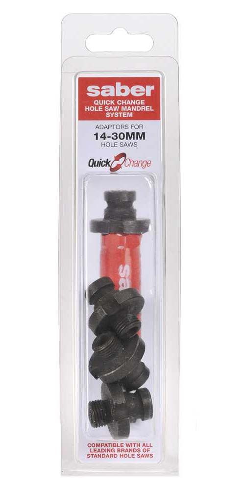 Saber Quick Change Mandrel Adaptors For Small Saw (14 - 30mm) - 8070-QCSA