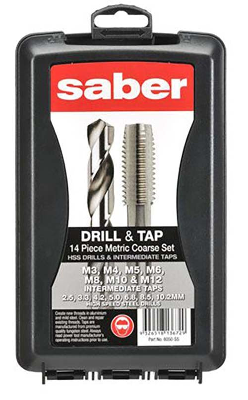 Saber S5 Drill and Tap Set - Metric Coarse - 8050-S52