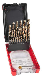 Saber X - SET HSS - Co5 (Cobalt) 1 - 13mm Twist Drill Set with Bonus Countersink - AIMS Industrial Supplies