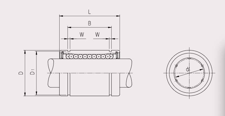 Samick Closed Linear Bushing (LM) - AIMS Industrial Supplies