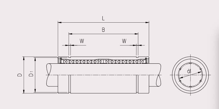 Samick Long Linear Bushing (LM_L) - AIMS Industrial Supplies