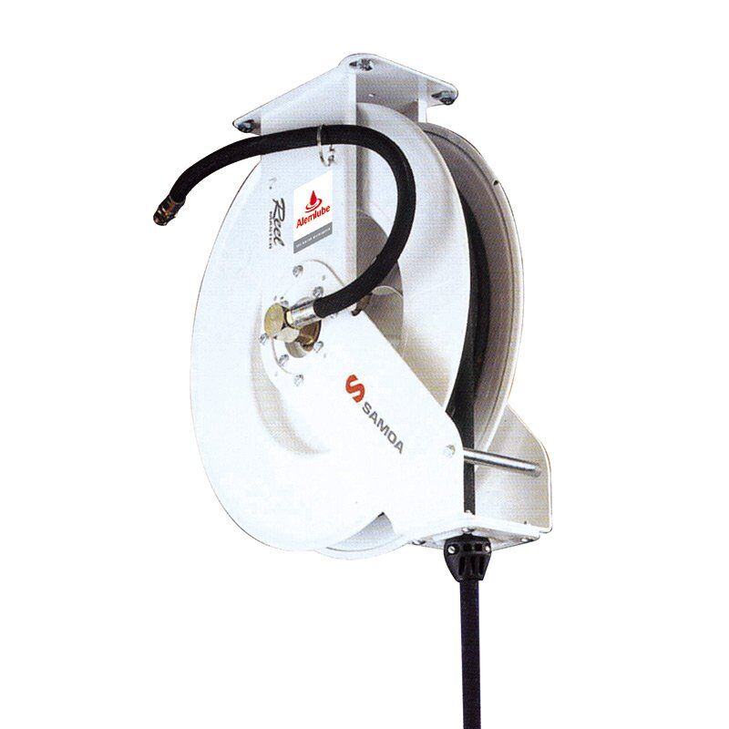 Samoa 1/2" BSPT  15m x 1/2" ID Dual Pedestal Air and Water Hose Reel 5041501