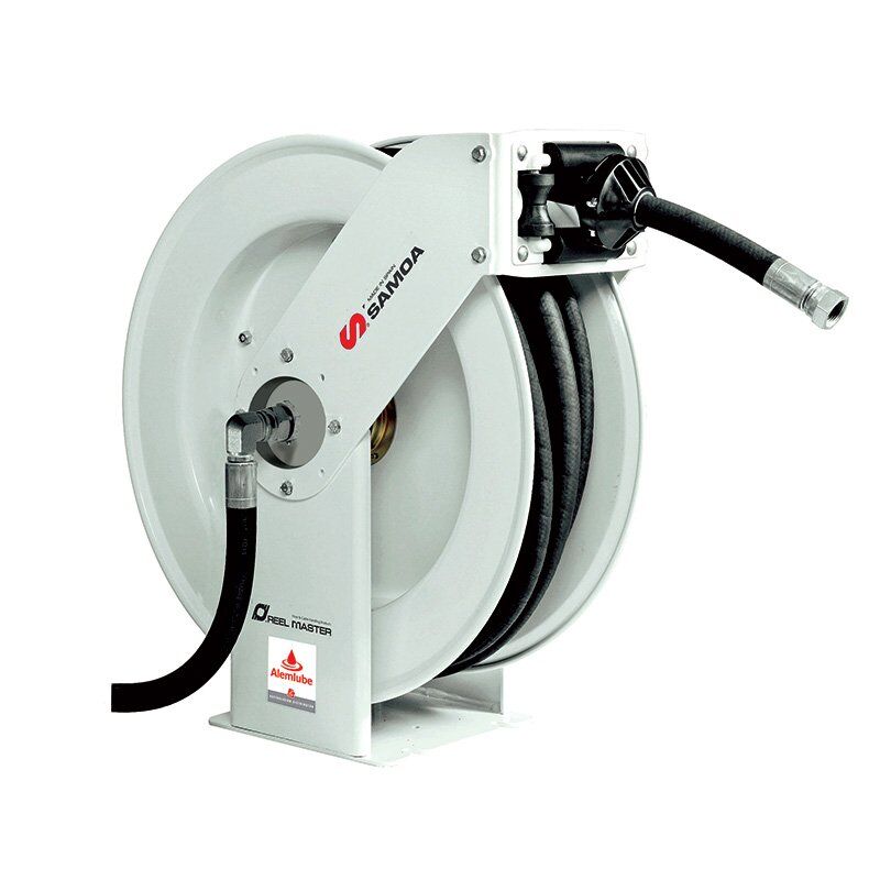 Samoa Standard Duty Oil Hose Reel 20Mm x 12mm ID Hose - 505232 - AIMS Industrial Supplies