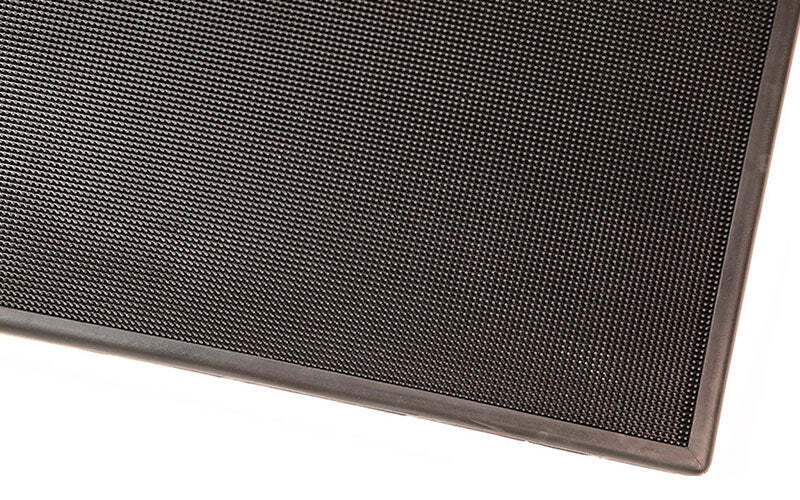 Sanitising Foot Bath Mat/Boot Dip Mat 620 x 820 x 13mm Black - AIMS Industrial Supplies