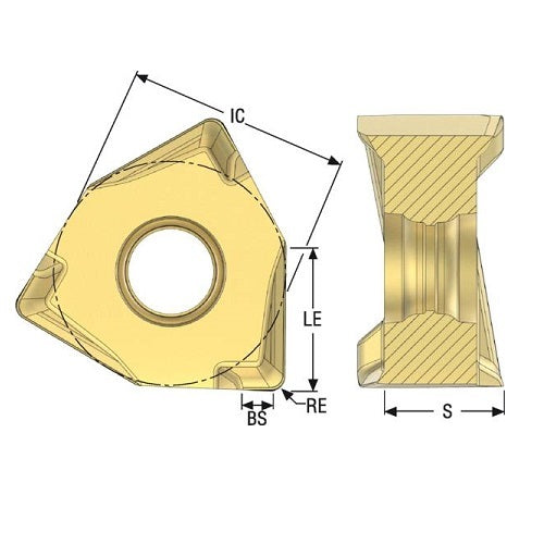 Seco 1.4 x 0.8mm Square Shoulder Milling Cutter Insert XNEX080608R-M08,H25 10 Pcs2