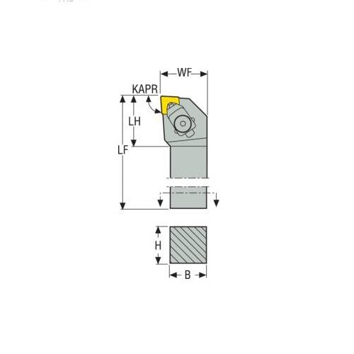 Seco Clamp Lock Left - L Type - C Insert Shape2