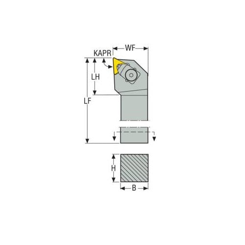 Seco Clamp Lock Right - J Type - T Insert Shape2