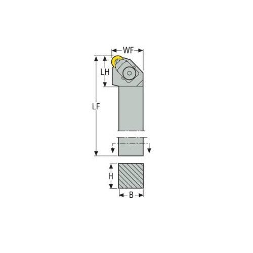 Seco Clamp Lock Right - S Type - R Insert Shape - C Surface - AIMS Industrial Supplies