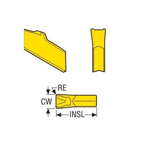 Seco CP500 Disc Mill Parting Off Carbide Insert 14 Chipbreaker - AIMS Industrial Supplies