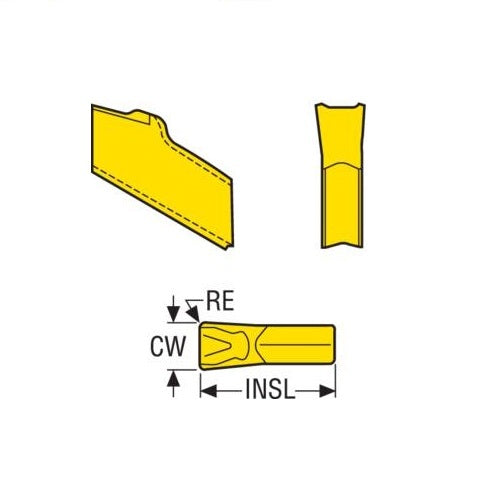 Seco CP500 Parting Off Insert -Neutral 14 Chipbreaker2
