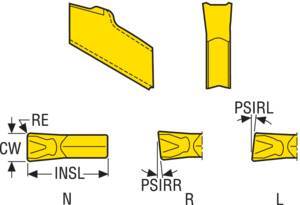 Seco CP600 Parting Off Insert - Left 12 Chipbreaker2