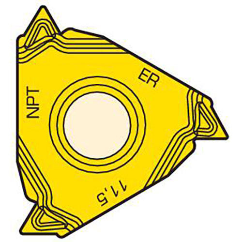 Seco External Snap-Tap Thread Turning Insert 3.47 x 16.5mm Right 11.5-11.5 TPI CP500 NPT Thread A1 Chipbreaker 16ER11.5NPT-A1,CP500 Pack of 23