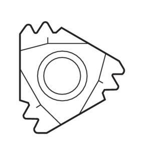 Seco External Snap-Tap® Thread Turning Insert 4.71 x 22mm Right 12-12 TPI CP500 UN Thread 2 Teeth 22ER12UN2M,CP500 Pack of 23