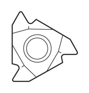 Seco External Snap-Tap® Thread Turning Insert 4.71 x 22mm Right 7-5 TPI H15 V Profile 60° Thread 22ERN60,H15 Pack of 23