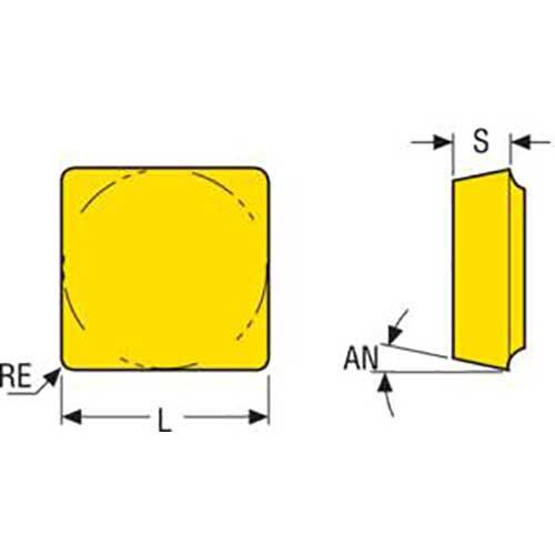 Seco General Turning Insert 0.8 x 3.18 x 12.7mm TP40 Grade Neutral F2 Chipbreaker (SPMR) SPMR120308-F2,TP40 Pack of 102