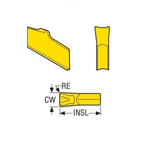 Seco HX Parting Off Insert - Neutral 16 Chipbreaker - AIMS Industrial Supplies