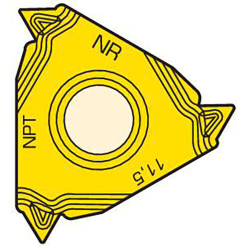 Seco Internal Snap-Tap Thread Turning Insert 3.47 x 16.5mm Right 11.5-11.5 TPI CP500 NPT Thread A1 Chipbreaker 16NR11.5NPT-A1,CP500 Pack of 23