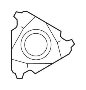 Seco Internal Snap-Tap® Thread Turning Insert 3.47 x 16.5mm Right 8-8 TPI CP300 STACME Thread 16NR8STACME,CP300 Pack of 23