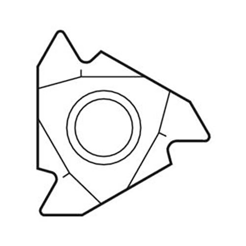 Seco Internal Snap-Tap® Thread Turning Insert 3 x 11mm Left 48-16 TPI CP500 V Profile 60° Thread 11NLA60,CP500 Pack of 24