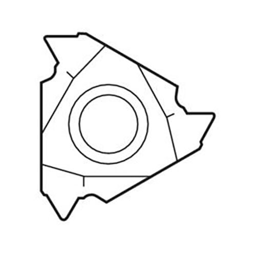 Seco Internal Snap-Tap Thread Turning Insert 3 x 11mm Right 18-18 TPI CP500 NPTF Thread 11NR18NPTF,CP500 Pack of 24