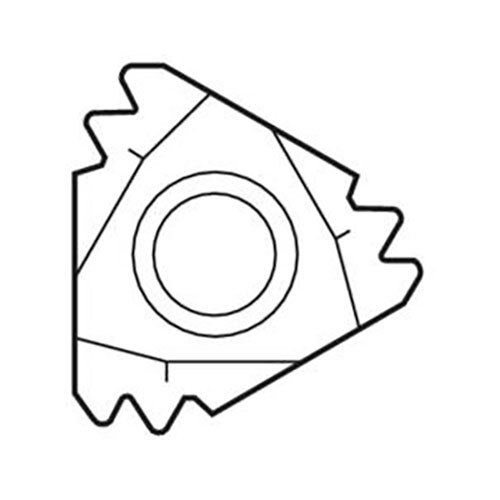 Seco Internal Snap-Tap® Thread Turning Insert 4.71 x 22mm Right 11-11 TPI CP500 Whitworth, BSW Thread 2 Teeth 22NR11W2M,CP500 Pack of 24