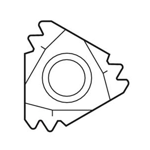 Seco Internal Snap-Tap® Thread Turning Insert 4.71 x 22mm Right 12-12 TPI CP500 UN Thread 2 Teeth 22NR12UN2M,CP500 Pack of 24