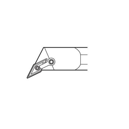 Seco Internal Turning Tool holder Solid Steel Multiple Lock Left 117.5° V Insert Shape - AIMS Industrial Supplies