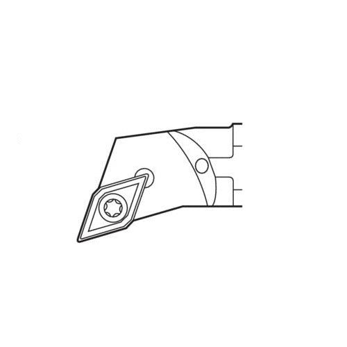 Seco Internal Turning Toolholder Steel Screw Lock 250 x 25 x 15mm Left 107.5° D Insert Shape A25S-SDQCL15 - AIMS Industrial Supplies