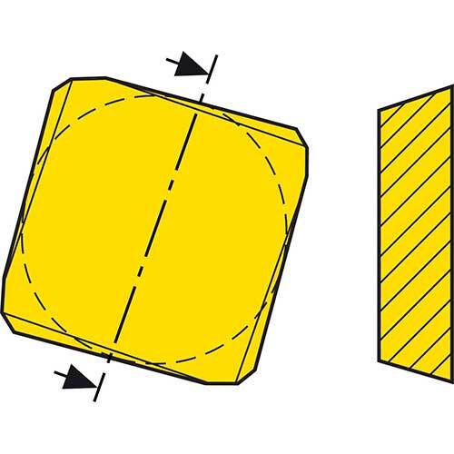 Seco Milling Insert 3.17 x 1.75 x 12.7mm T25M Grade Right N Type - MD14 SPKN1203EDTR-MD14,T25M - Pack of 103