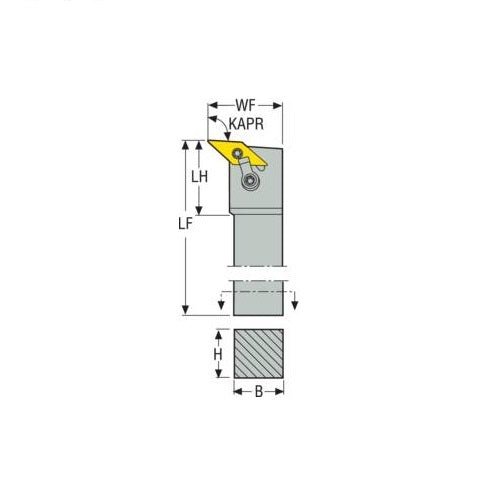 Seco Multiple Lock Left - L Type - V Insert Shape - AIMS Industrial Supplies