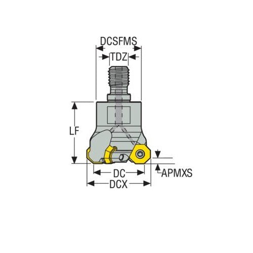 Seco Octomill Face Milling Cutter 05 (Shank)2