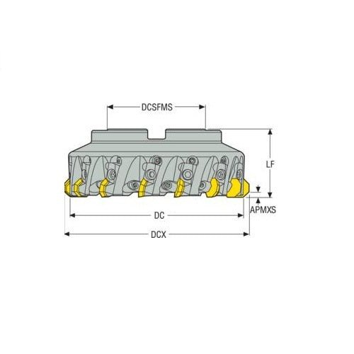 Seco Octomill Face Milling Cutter 07 (Arbor - Cassettes Close Pitch ) - AIMS Industrial Supplies