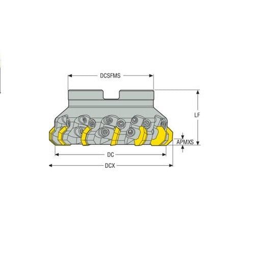 Seco Octomill Face Milling Cutter 07 (Arbor - Close Pitch) - AIMS Industrial Supplies