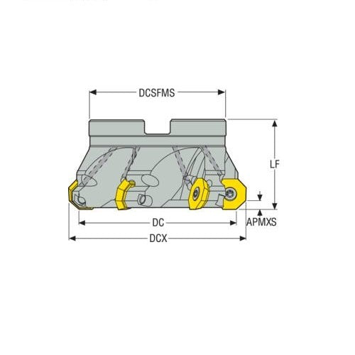 Seco Octomill Face Milling Cutter 07 (Arbor - Insert Locking With Screw)3