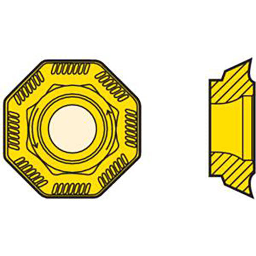 Seco Octomill Face Milling Insert Size 05 4.76 x 13.3 x 13.3mm Right Grade F40M T Type ME12 Designation OFMT050405TR-ME12,F40M Pack of 103