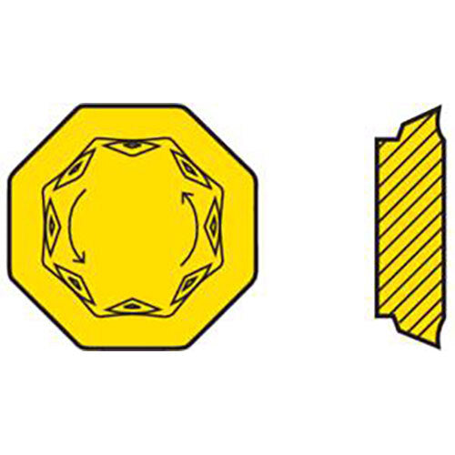 Seco Octomill Face Milling Insert Size 07 4.56 x 17.94 x 17.94mm Neutral Grade F15M R Type E07 Designation OFER070405N-E07,F15M Pack of 103